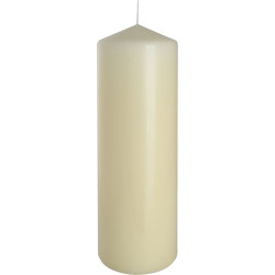6x Šviečky Valec 80x250mm - Ivory