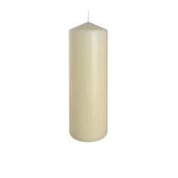 6x Šviečky Valec 80x250mm - Ivory