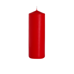 6x Šviečky Valec 80x250mm - Červené