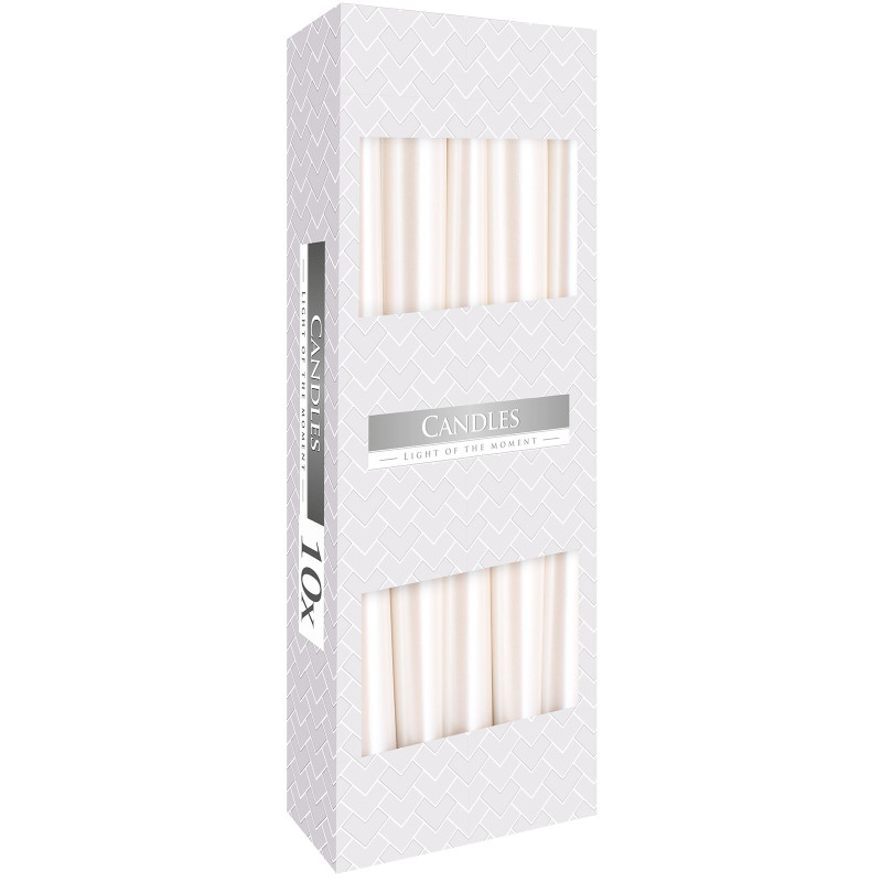 10x Stolové Sviečky - Perlové