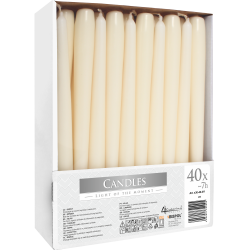 40x Stolové Sviečky - Ivory