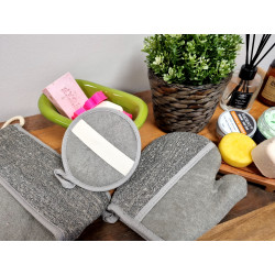 4x Bambusovo - Ľanová Rukavica (bez prstov) - Šedá