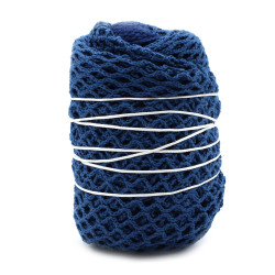 6x Sieťovaná Taška z Čistej Bavlny - Denim