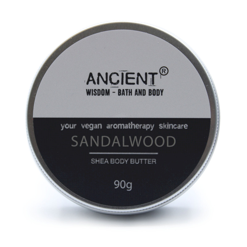 Aromaterapeutické Bambucké Telové Maslo 90g - Santalové Drevo