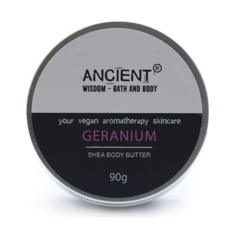 Aromaterapeutické Bambucké Telové Maslo 90g - Pelargónia