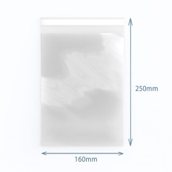 500x Polypropylenové Vrecká 160x250 mm Uzatvárateľné (500)