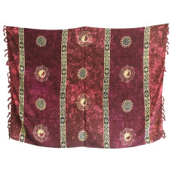 4x Keltské Sarongy z Bali – Yin & Yang (4 rôzne farby)