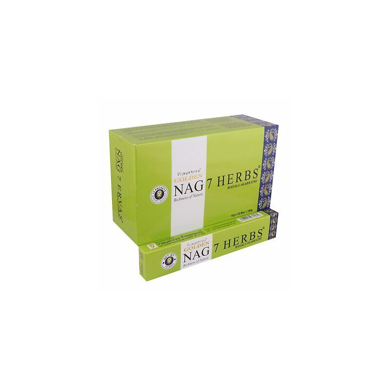 12x 15g Vonné Tyčinky Golden Nag - Sedem Bylín