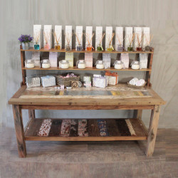 A&C 2,2 m Štandardný Stôl s Hornou Poličkou