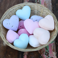 16x Šumivé Srdiečka do Kúpeľa 70g - Detský Púder