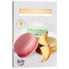 12x Set 6 Čajových Sviečok - Sladká Makrónka
