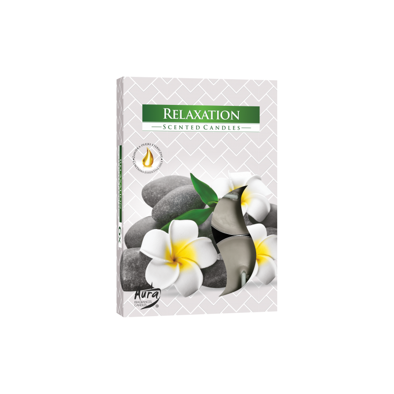 12x Set 6 Čajových Sviečok - Relax