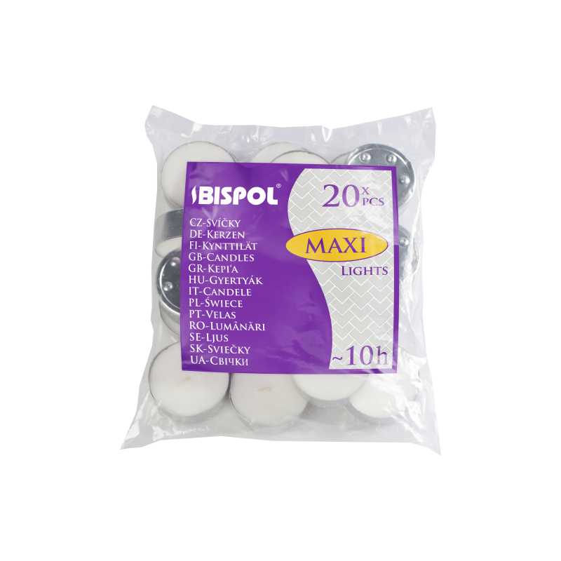 20x Čajové Sviečky - 10 hod.