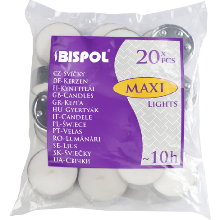 20x Čajové Sviečky - 10 hod.