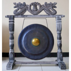 Stredný Gong so Stojanom - 50cm - Čierny