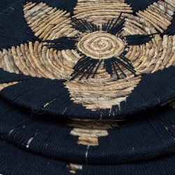 Sada Troch Misiek s Morskou Trávou na Stenu - Čierna