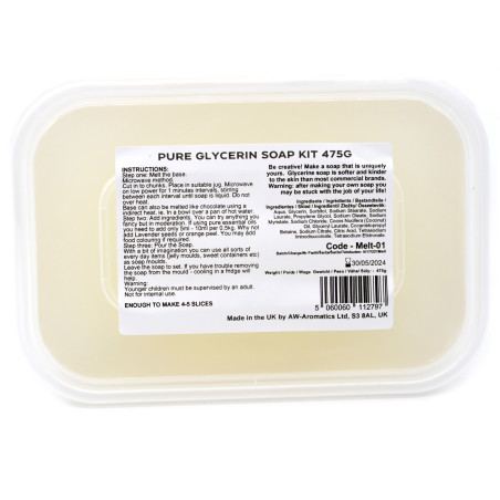 6x Glycerínová báza na Výrobu Mydla 475g