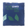 3x Bavlnená Taška s Potlačou - We are Leaves - Žltá, Modrá a Prírodná