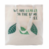 3x Bavlnená Taška s Potlačou - We are Leaves - Žltá, Modrá a Prírodná
