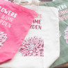 3x Bavlnená Taška s Potlačou - We are Flowers - Olivová, Ružová a Prír