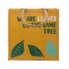 3x Jutové Tašky s Potlačou - We are Leaves - Žltá, Modrá a Prírodná