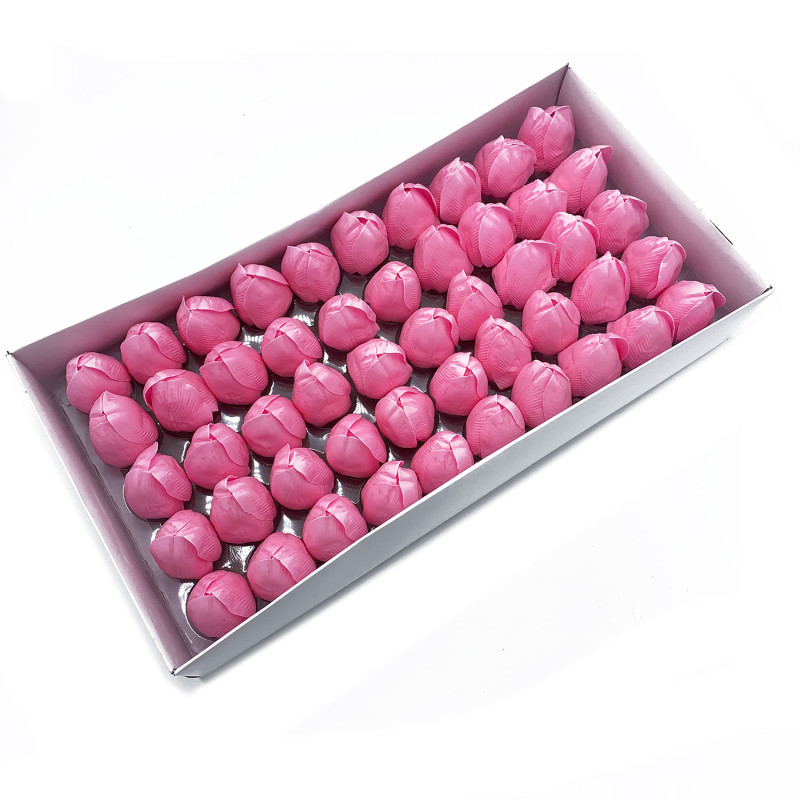 500x Mydlové Kvety pre Šikovné Ruky - Tulipán - Ružový