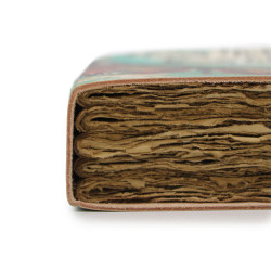 Kožený Zápisník "Bee Kind" Rozstrapkané Okraje Strán