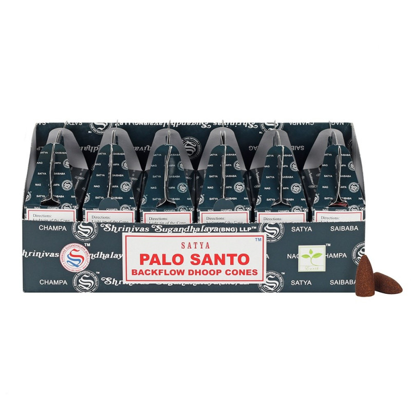 90x Satya Vonné Kužele " Tečúci Dym" - Palo Santo (24ks)