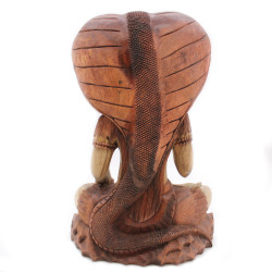 Ručne Vyrezávaná Socha Budhu - Shiva s Kobrou - 50cm