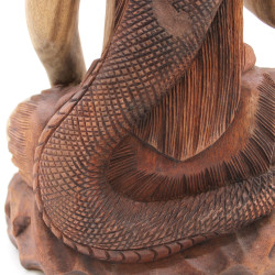 Ručne Vyrezávaná Socha Budhu - Shiva s Kobrou - 50cm