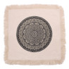 4x Bavlnená Mandala Obliečka - 60x60cm - Čierna