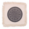 4x Bavlnená Mandala Obliečka - 60x60cm - Čierna