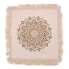 4x Bavlnená Mandala Obliečka - Lotus - 60x60cm - Bronzová
