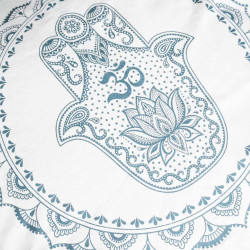 4x Bavlnená Mandala Obliečka - Hamsa - 60x60cm - Zelená