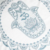4x Bavlnená Mandala Obliečka - Hamsa - 60x60cm - Zelená