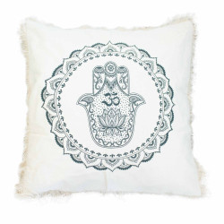 4x Bavlnená Mandala Obliečka - Hamsa - 60x60cm - Zelená