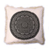 4x Bavlnená Mandala Obliečka - 45x45cm - Čierna