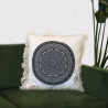4x Bavlnená Mandala Obliečka - 45x45cm - Čierna