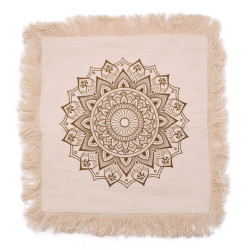 4x Bavlnená Mandala Obliečka - 45x45cm - Čierna