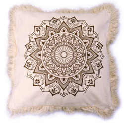 4x Bavlnená Mandala Obliečka - Lotus - 45x45cm - Bronzová