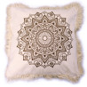 4x Bavlnená Mandala Obliečka - Lotus - 45x45cm - Bronzová