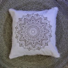 4x Bavlnená Mandala Obliečka - Lotus - 45x45cm - Bronzová