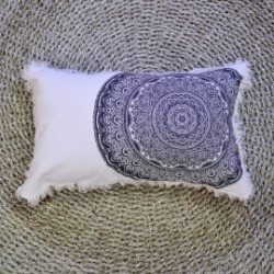 4x Bavlnená Mandala Obliečka - 30x50cm - Čierna