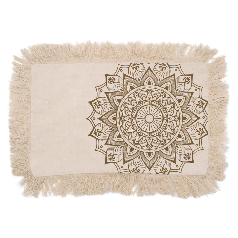 4x Bavlnená Mandala Obliečka - Lotus - 30x50cm - Bronzová