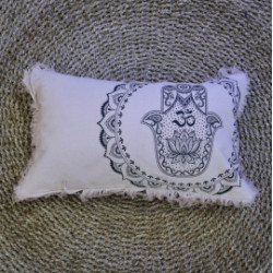 4x Bavlnená Mandala Obliečka - Hamsa - 30x50cm - Zelená