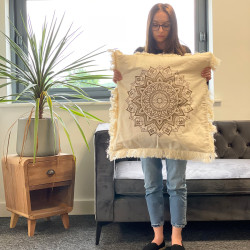 4x Bavlnená Mandala Obliečka - Hamsa - 30x50cm - Zelená