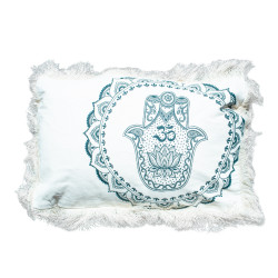4x Bavlnená Mandala Obliečka - Hamsa - 30x50cm - Zelená