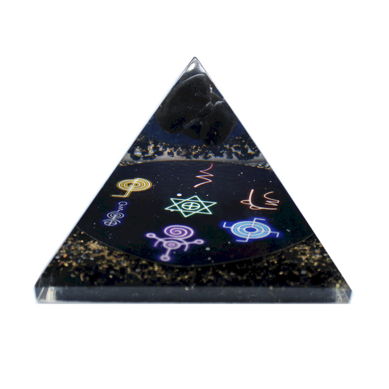 Orgonitová Pyramída - Polnočné Reiki - 90mm