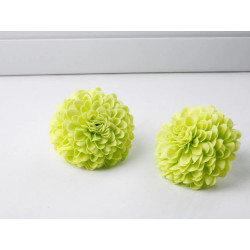 28x Mydlové Kvety pre Šikovné Ruky - Chryzantéma Malá - Zelená