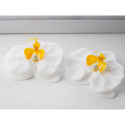 25x Mydlové Kvety pre Šikovné Ruky - Orchidea - Biela